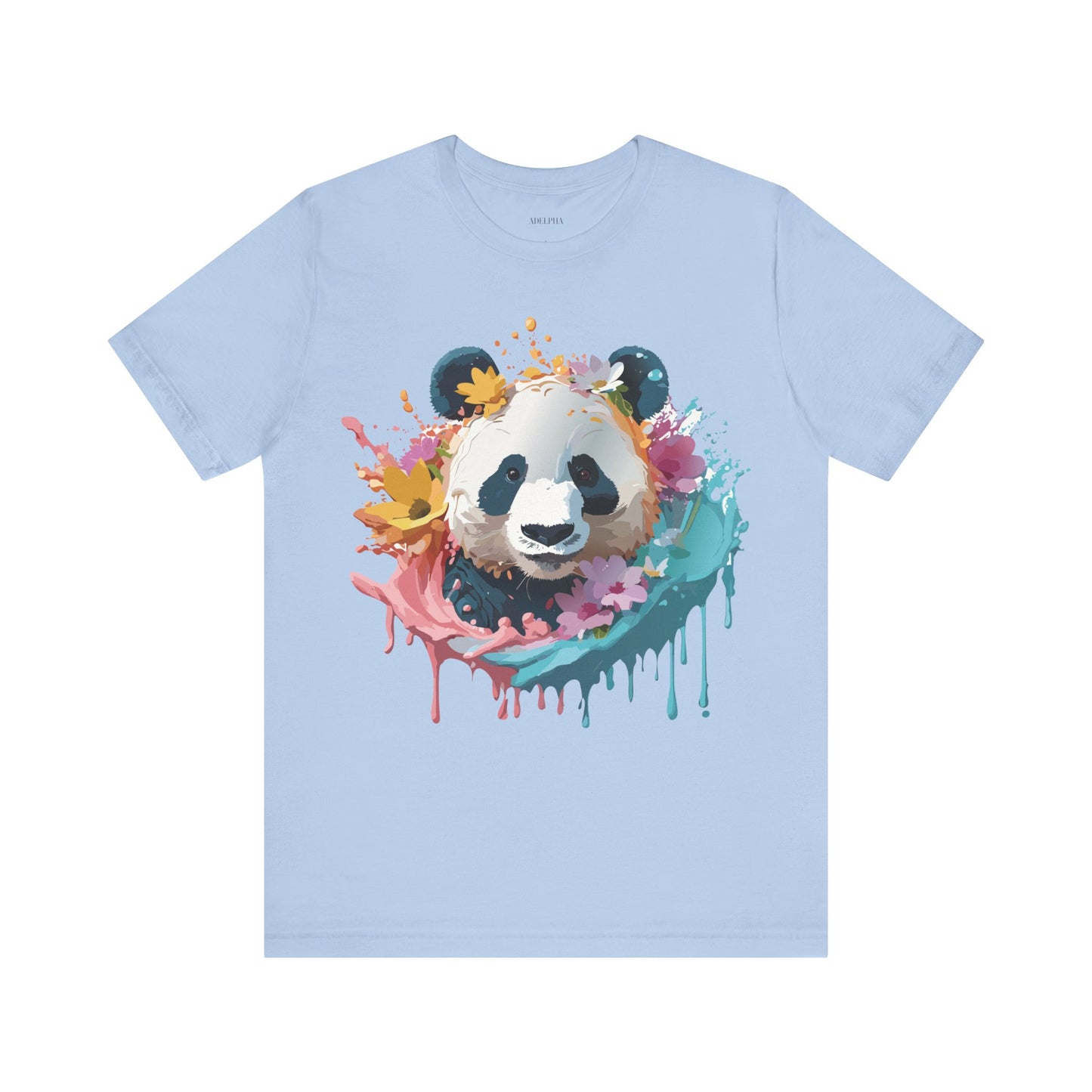 T-Shirt aus natürlicher Baumwolle mit Panda