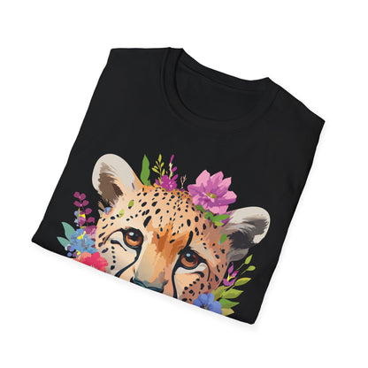 Cheetah Print Unisex Softstyle T Shirt Gildan 64000 Tee For Everyday Comfort