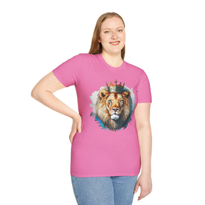 Lion Shirt Unisex Animal Tee Softstyle 64000 100 Percent Ring Spun Cotton