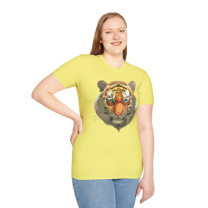 Unisex Tiger Shirt Gildan Softstyle 64000 Cotton Tee For Everyday Comfort