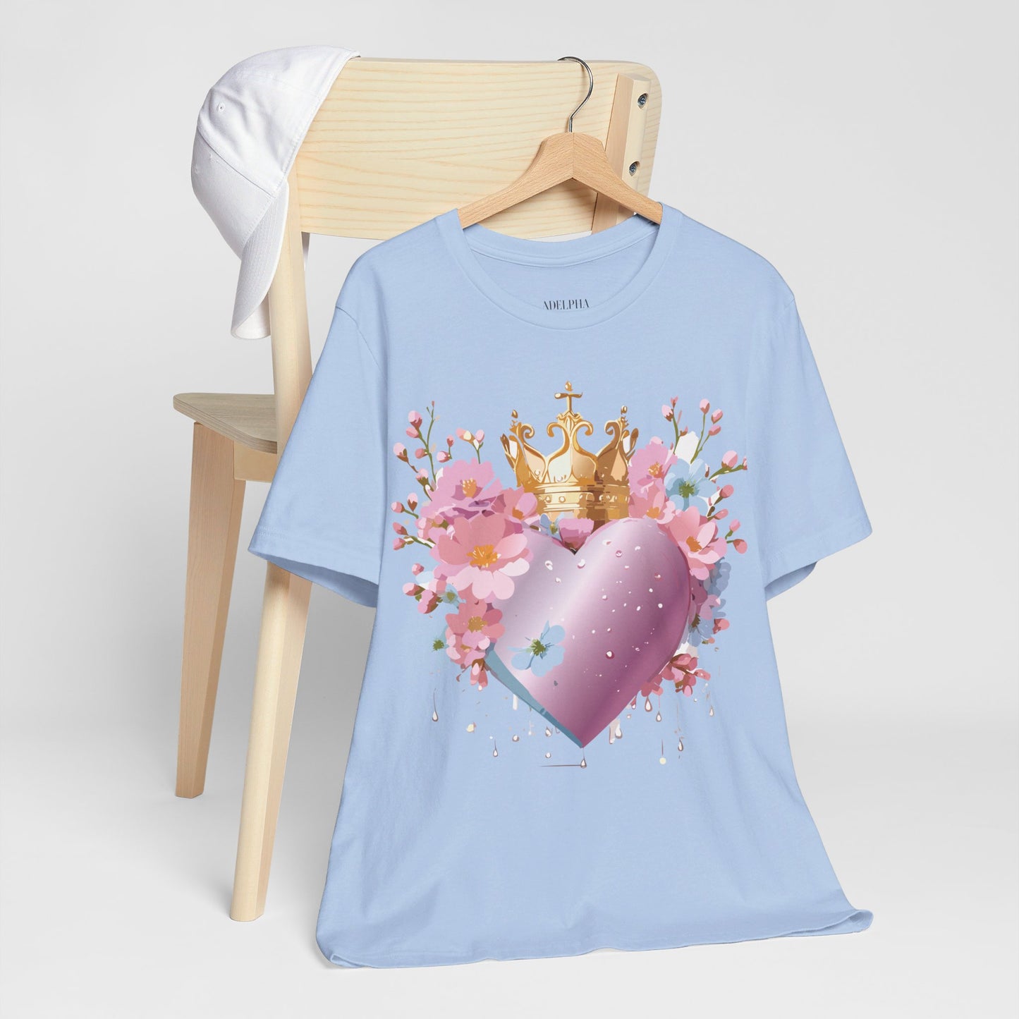 T-Shirt aus natürlicher Baumwolle – Love Story-Kollektion