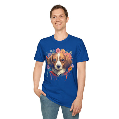 Unisex Dog Shirt Animal Print Tee Gildan Softstyle 64000 Cotton