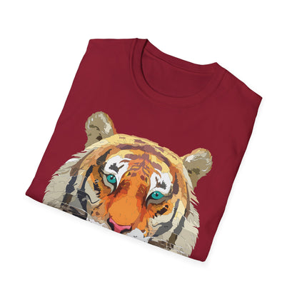 Tiger Shirt Unisex Animal Tee Gildan Softstyle 64000 Cotton Tee