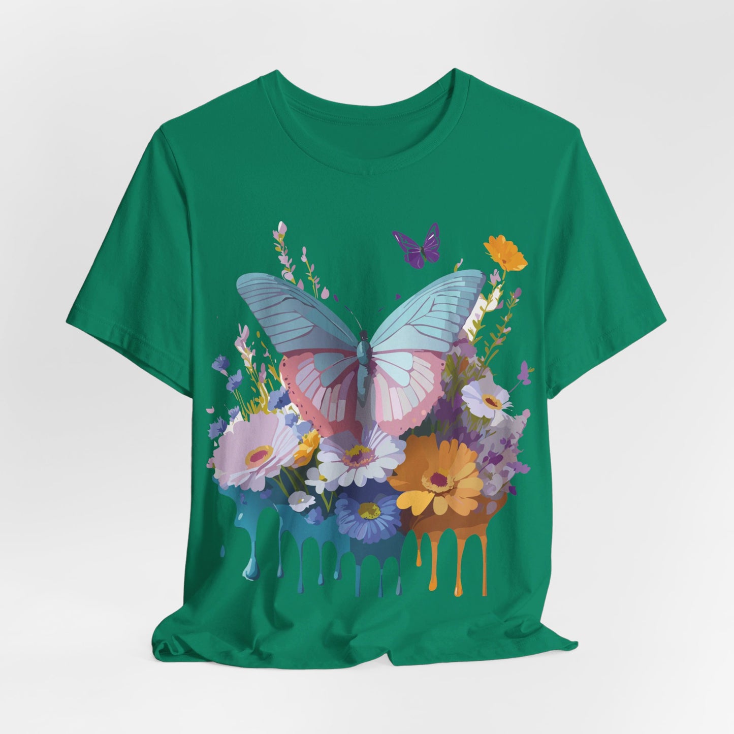 T-shirt en coton naturel avec papillon