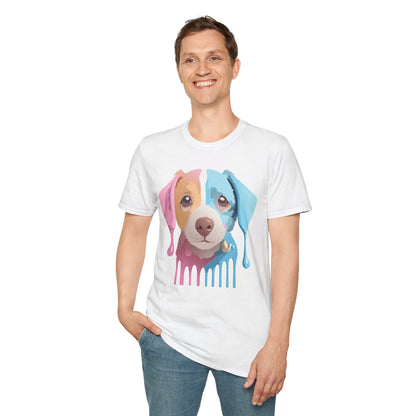 Unisex Dog Shirt Animal Tee Gildan Softstyle 64000 Cotton Tee
