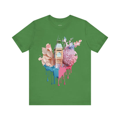 Natural Cotton Tee Shirt - Beautiful Places Collection - London Printify