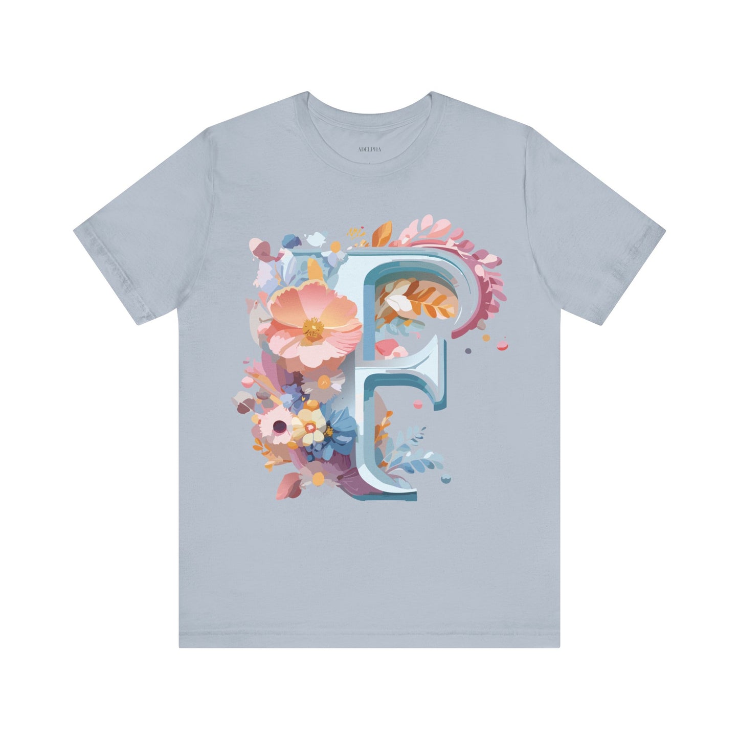 Natural Cotton Tee Shirt - Letters Collection - F