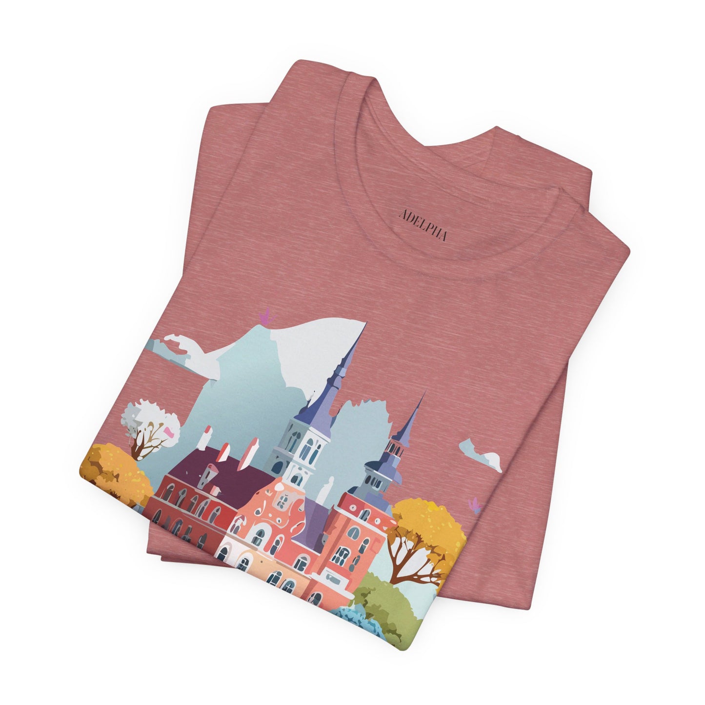 Natural Cotton Tee Shirt - Beautiful Places Collection - Warnemünde and Rostock - Germany