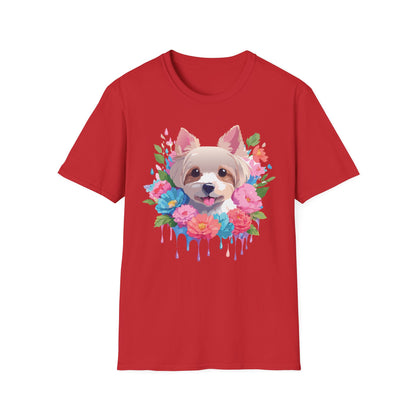 Unisex Gildan Softstyle Animal Print Dog Shirt Tee 100 Percent Cotton