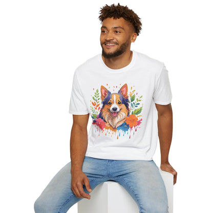 Dog Shirt Unisex Animal Tee Softstyle Gildan 64000 Cotton Tee