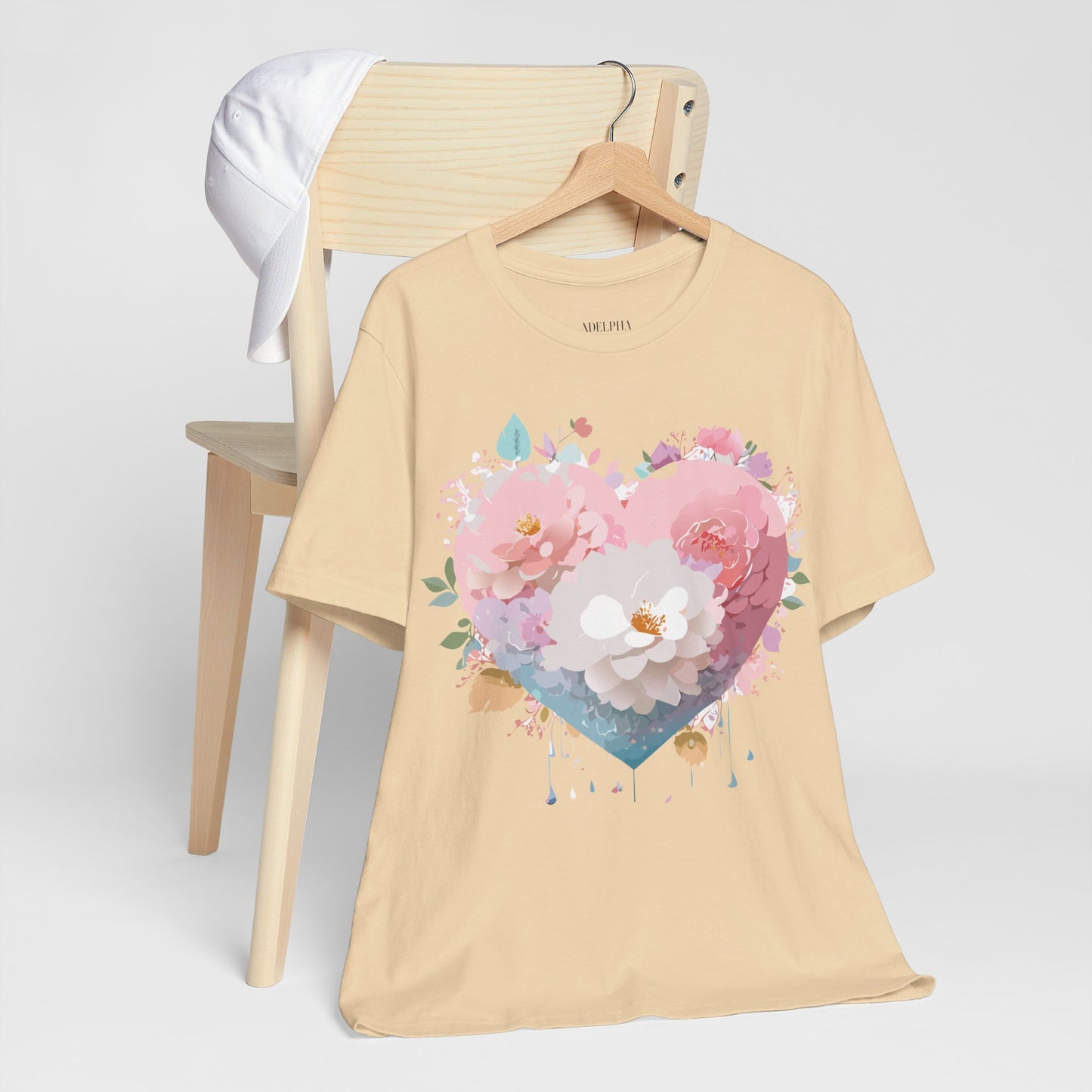 T-Shirt aus natürlicher Baumwolle – Love Story-Kollektion