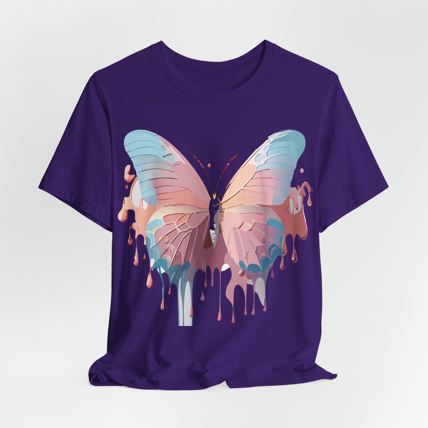 T-shirt en coton naturel avec papillon