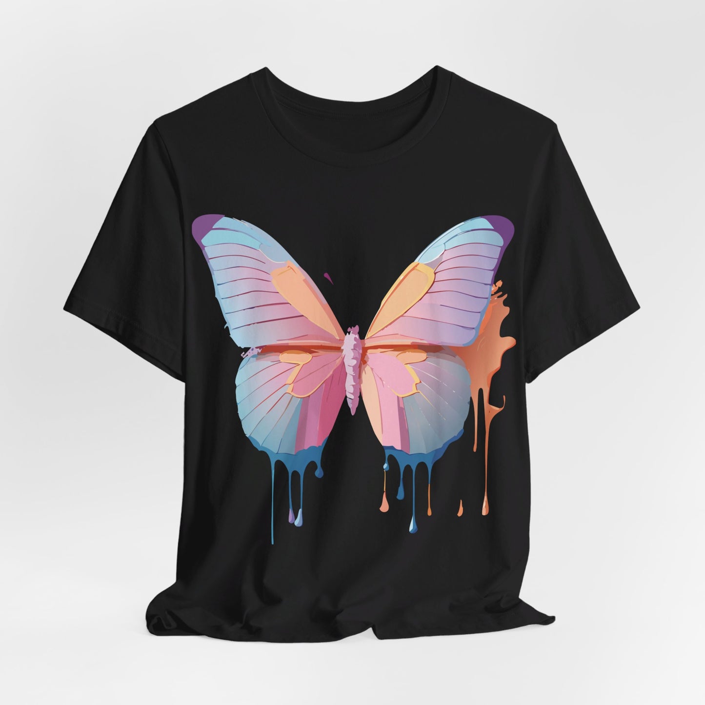 T-shirt en coton naturel avec papillon