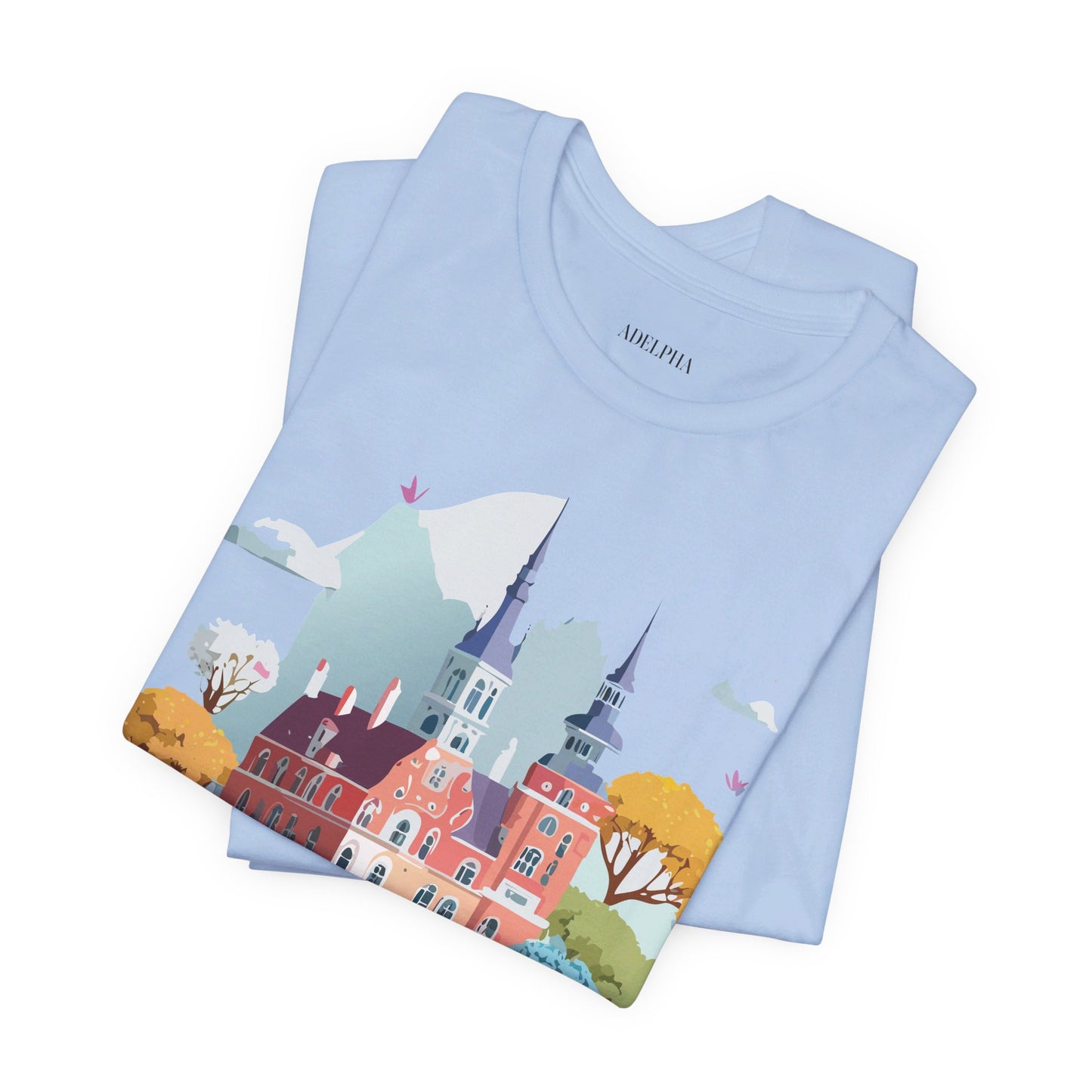 Natural Cotton Tee Shirt - Beautiful Places Collection - Warnemünde and Rostock - Germany