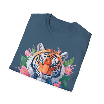 Tiger Shirt Unisex Animal Tee Softstyle Gildan 64000 Cotton Tee