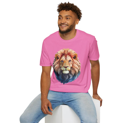 Lion Shirt Unisex Animal Tee Ring Spun Cotton Softstyle Tee Gildan