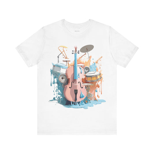 T-Shirt aus natürlicher Baumwolle – Musikkollektion