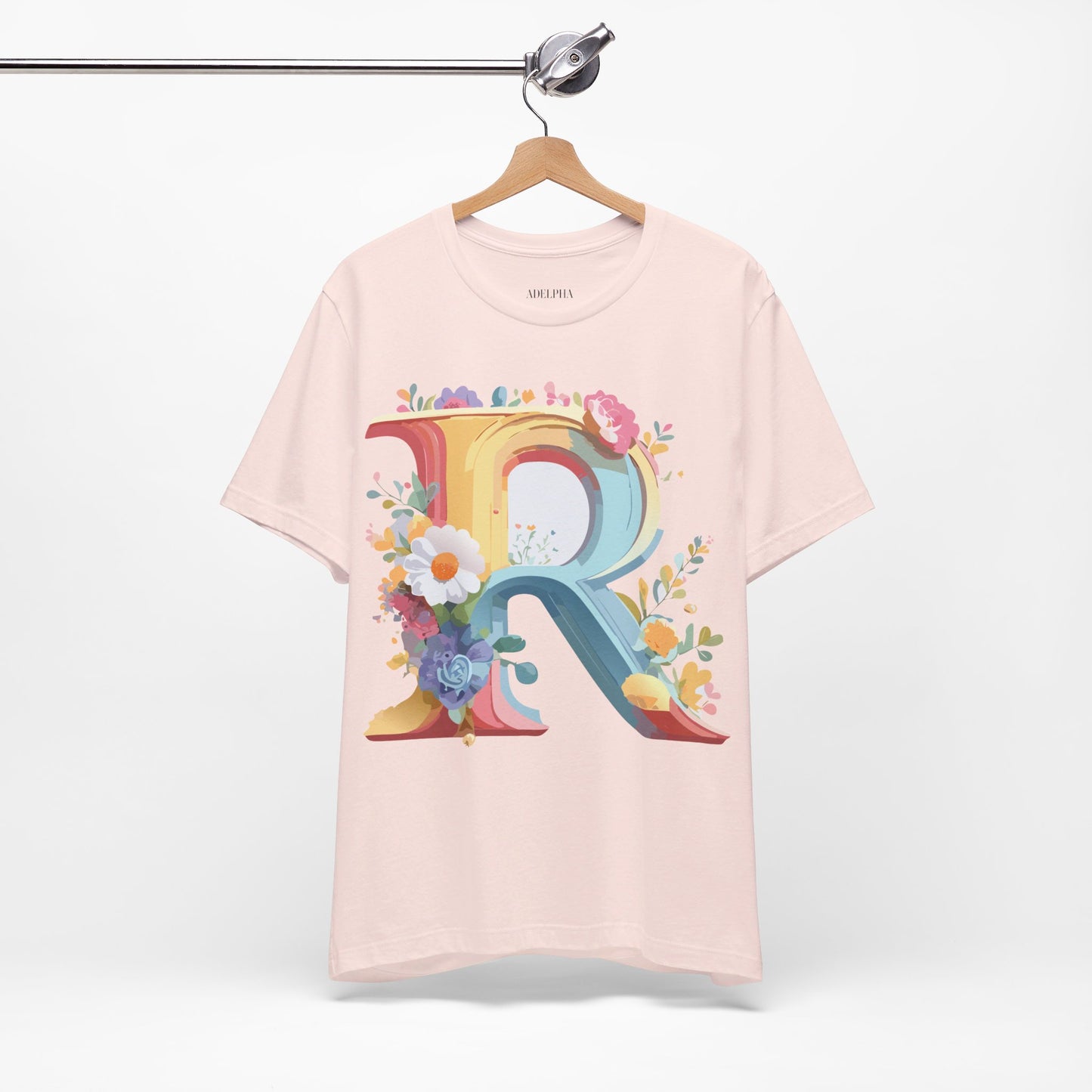 T-shirt en coton naturel - Collection Lettres - R