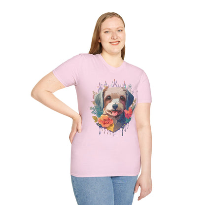 Dog Shirt Unisex Animal Tee Gildan Softstyle 64000 Short Sleeve Tee