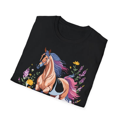 Horse Shirt Unisex Softstyle 64000 Cotton Tee Gildan 100 Percent Ring Spun
