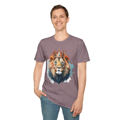 Lion Shirt Unisex Animal Tee Gildan Softstyle 64000 100 Percent Ring Spun Cotton