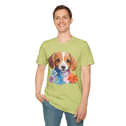 Unisex Dog Shirt Animal Graphic Tee Soft Cotton Gildan 64000