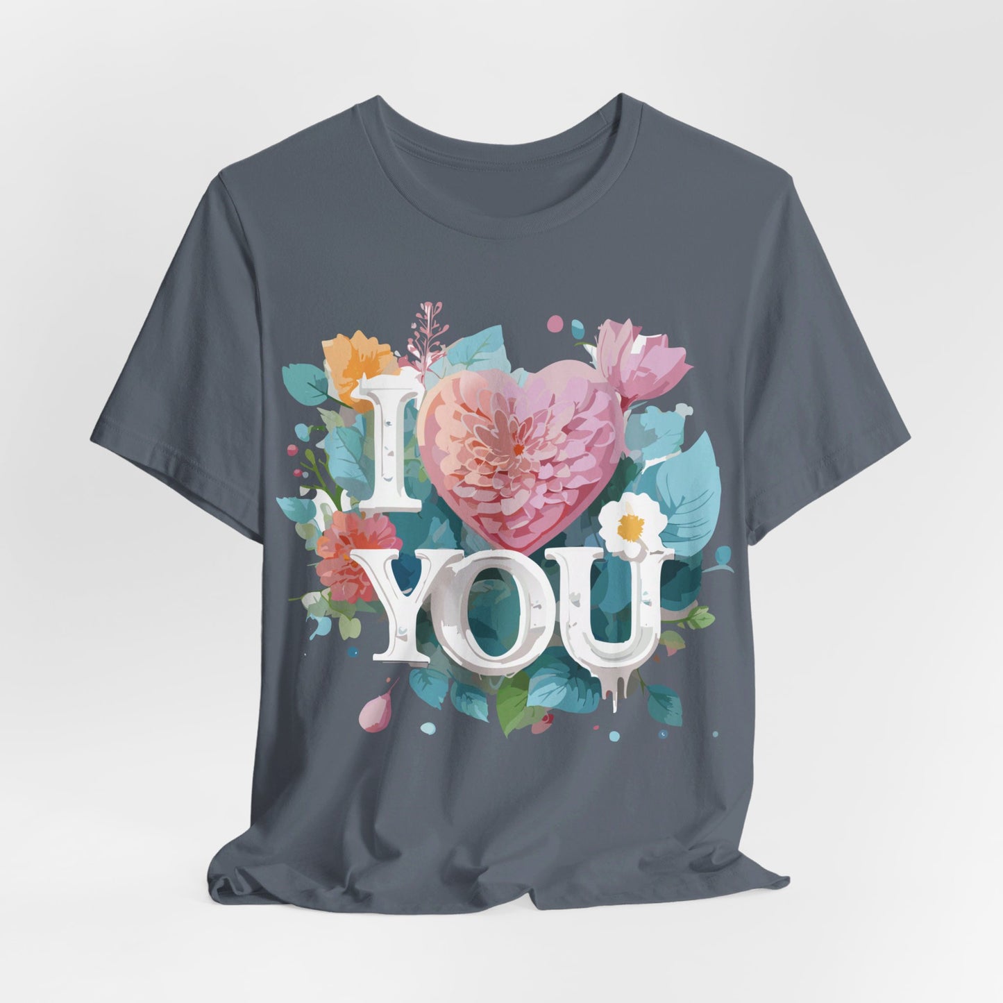 T-Shirt aus natürlicher Baumwolle – Love Story Collection