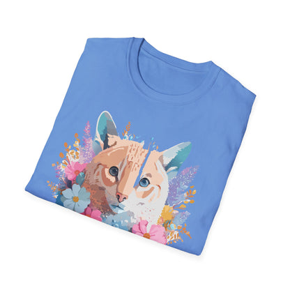 Unisex Cat Shirt Softstyle Tee 100 Percent Ring Spun Cotton Gildan 64000