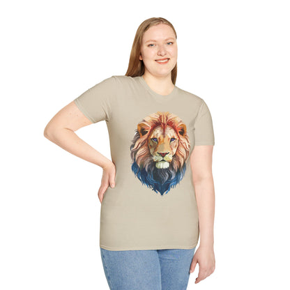 Lion Shirt Unisex Animal Tee Ring Spun Cotton Softstyle Tee Gildan