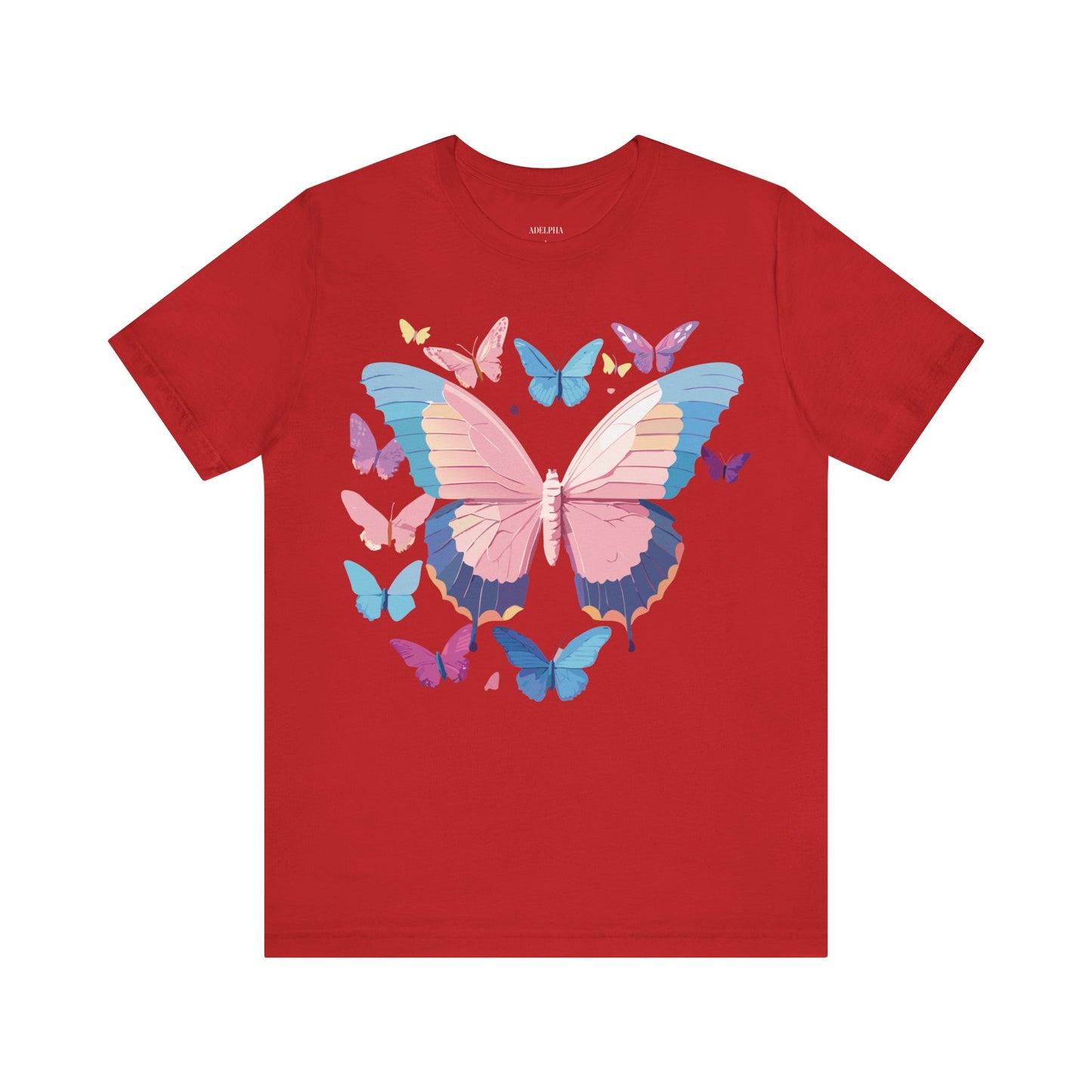 T-shirt en coton naturel avec papillon