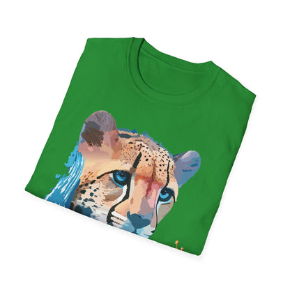 Cheetah Shirt Unisex Tee Softstyle Gildan 64000 100 Percent Ring Spun Cotton
