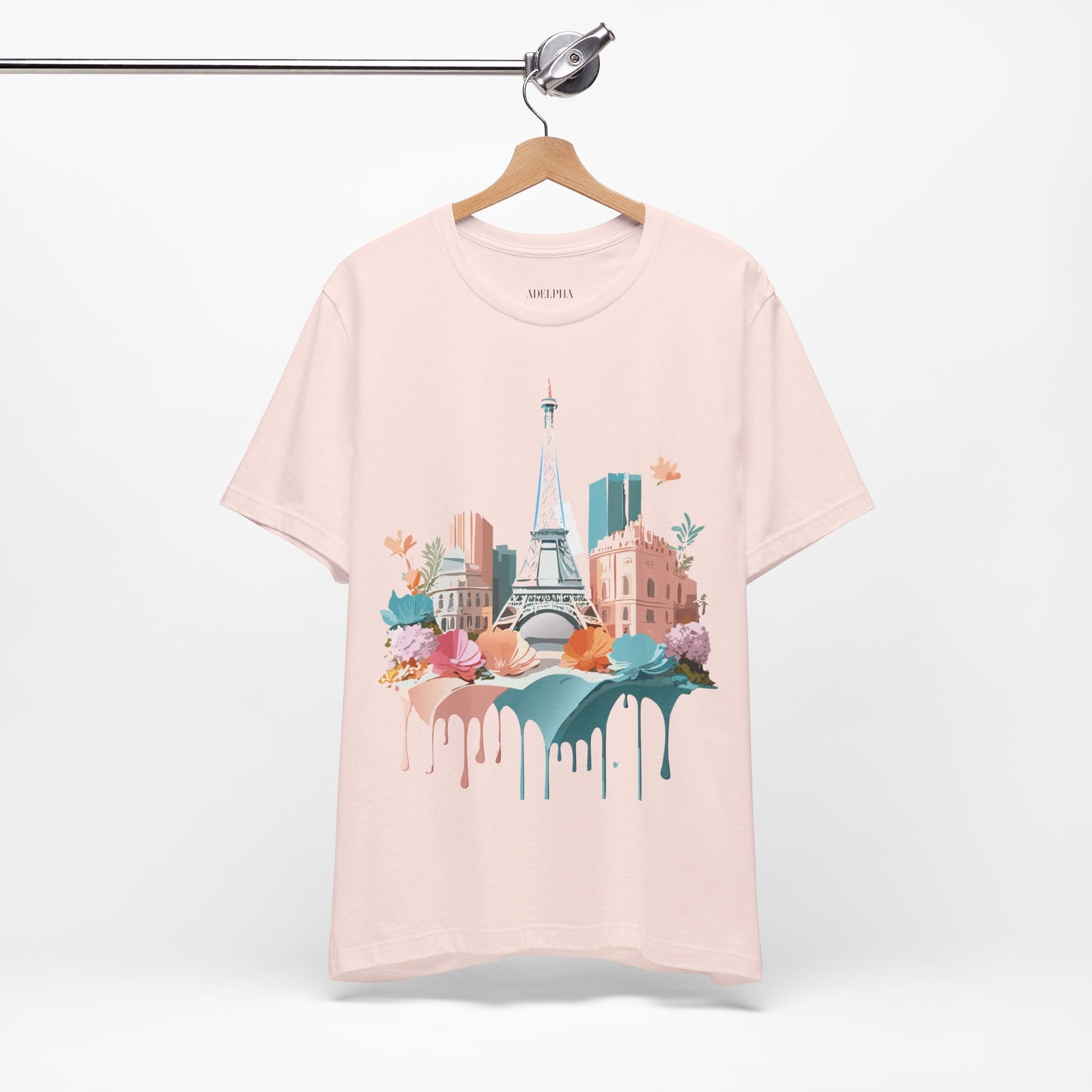 Natural Cotton Tee Shirt - Beautiful Places Collection - Paris