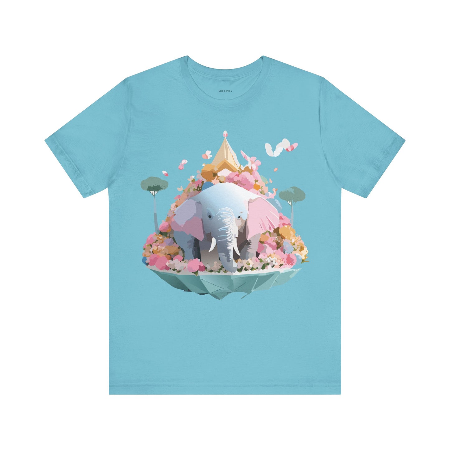 T-Shirt aus natürlicher Baumwolle mit Elefant