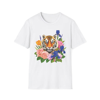 Tiger Shirt Unisex Animal Tee Gildan Softstyle 64000 100 Percent Cotton