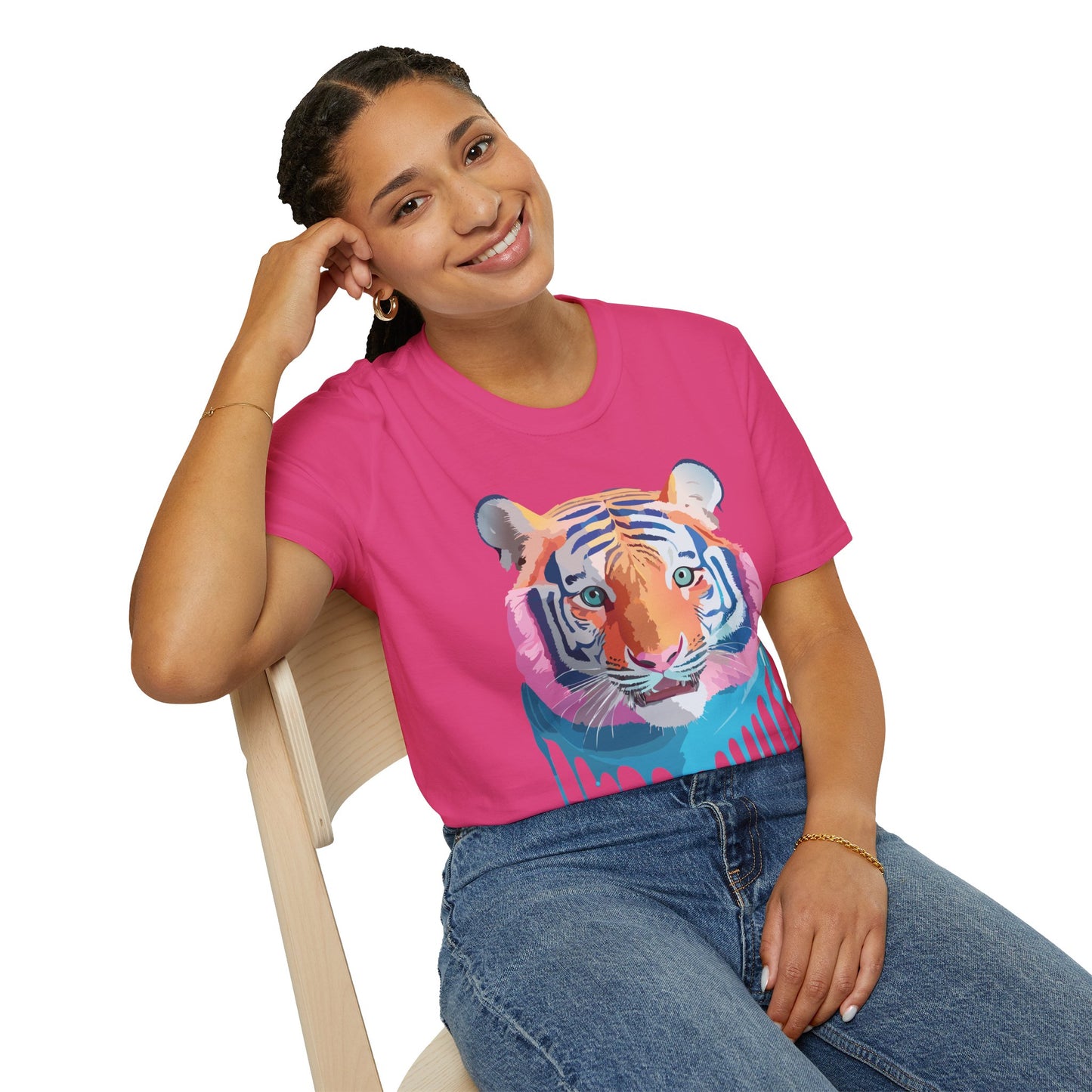 Tiger Shirt, Shirt with Tiger, Animal Tee, Shirt with Animals