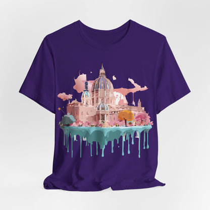 Natural Cotton Tee Shirt - Beautiful Places Collection - Vienna Printify