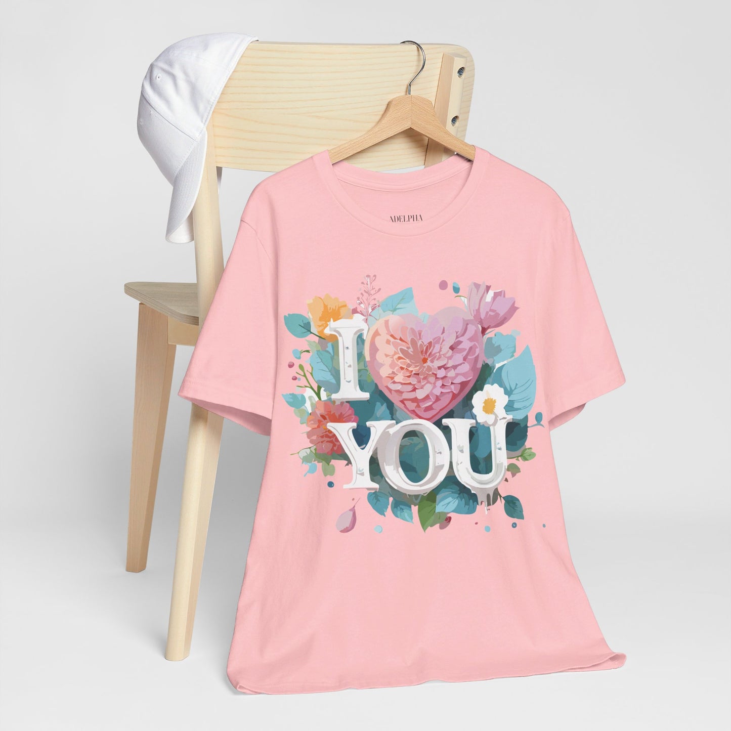 T-Shirt aus natürlicher Baumwolle – Love Story-Kollektion