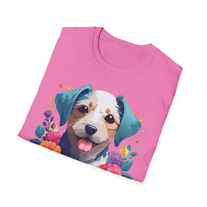 Dog Shirt Unisex Animal Short Sleeve Tee Gildan Softstyle 64000 Cotton Tee