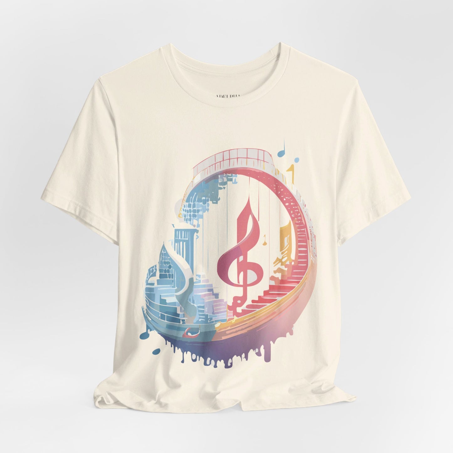 T-Shirt aus natürlicher Baumwolle – Musikkollektion