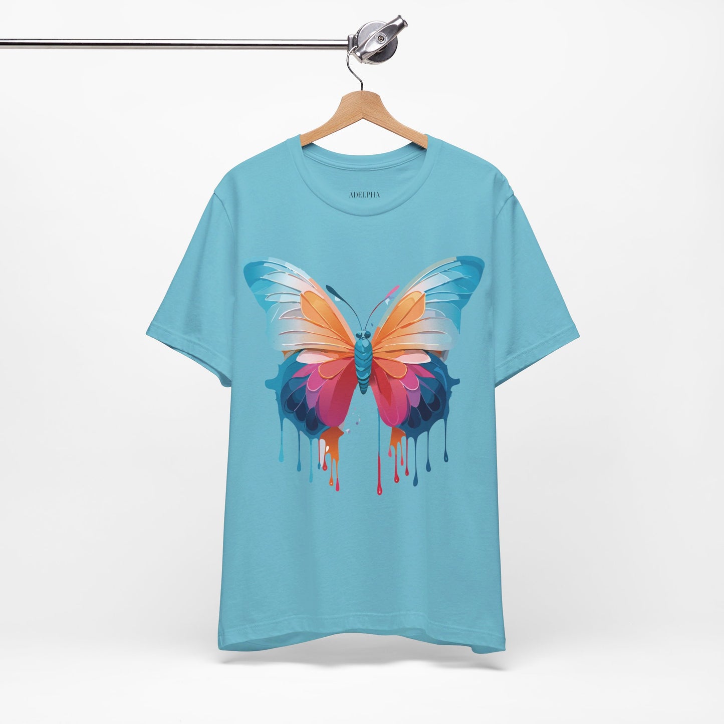 T-shirt en coton naturel avec papillon