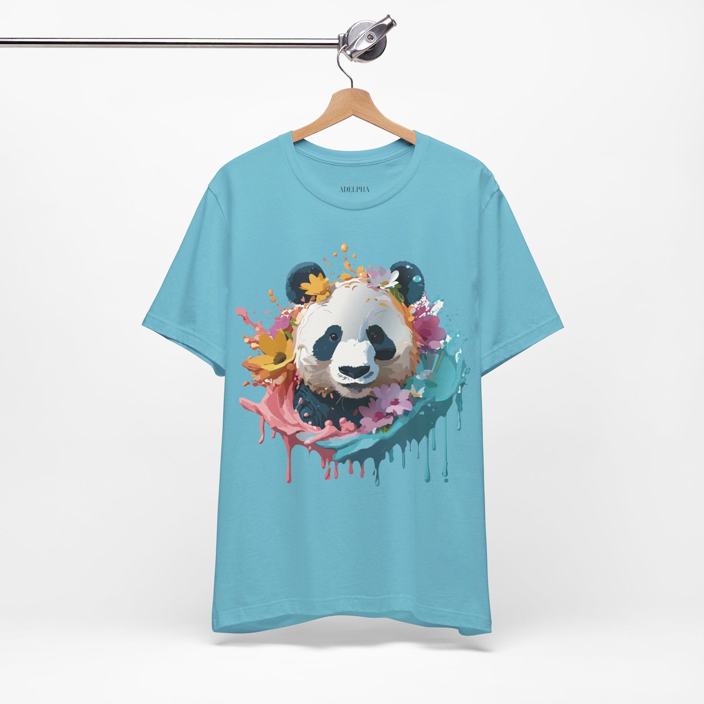 T-shirt en coton naturel avec panda