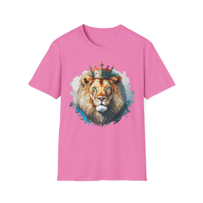 Lion Shirt Unisex Animal Tee Softstyle 64000 100 Percent Ring Spun Cotton