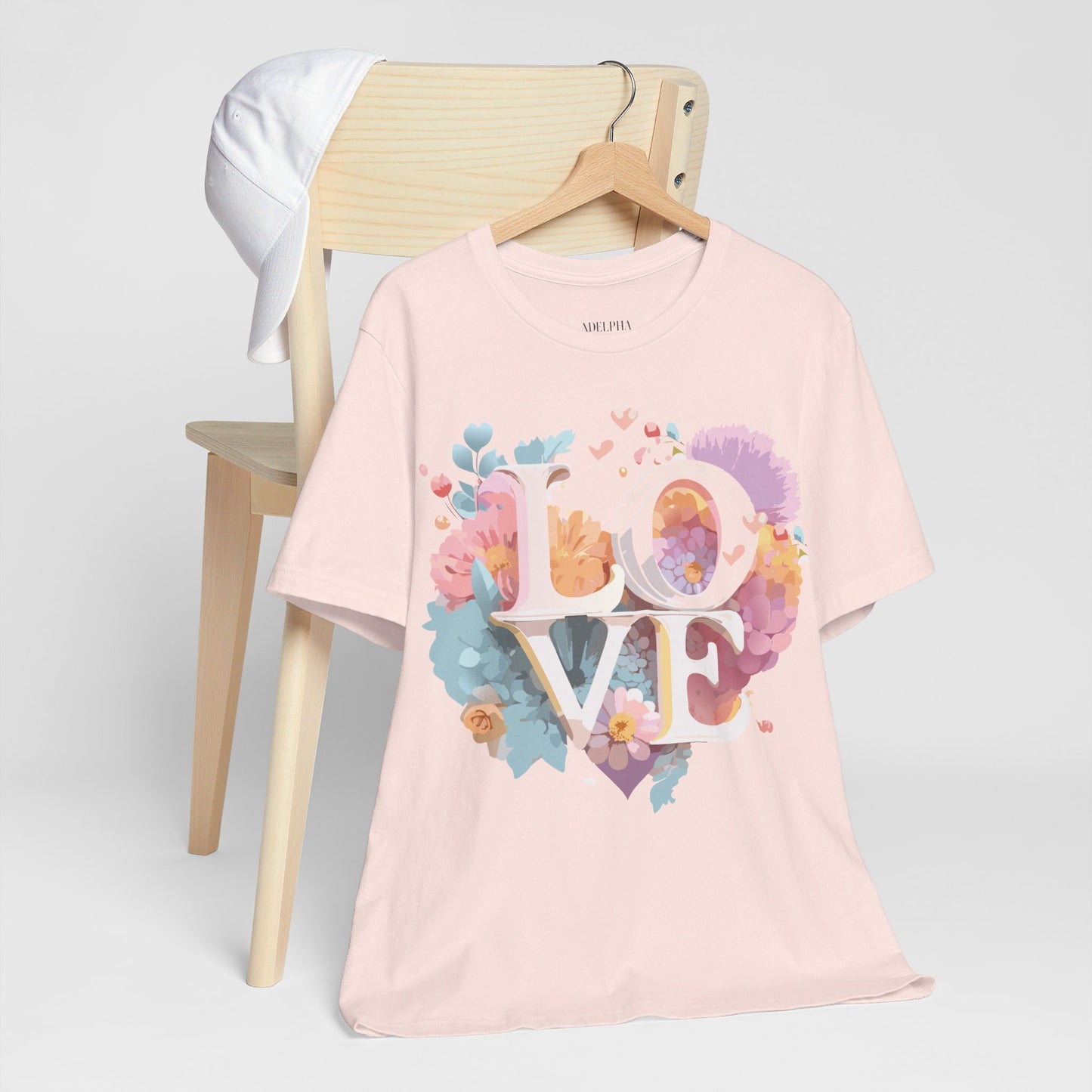 T-Shirt aus natürlicher Baumwolle – Love Story-Kollektion