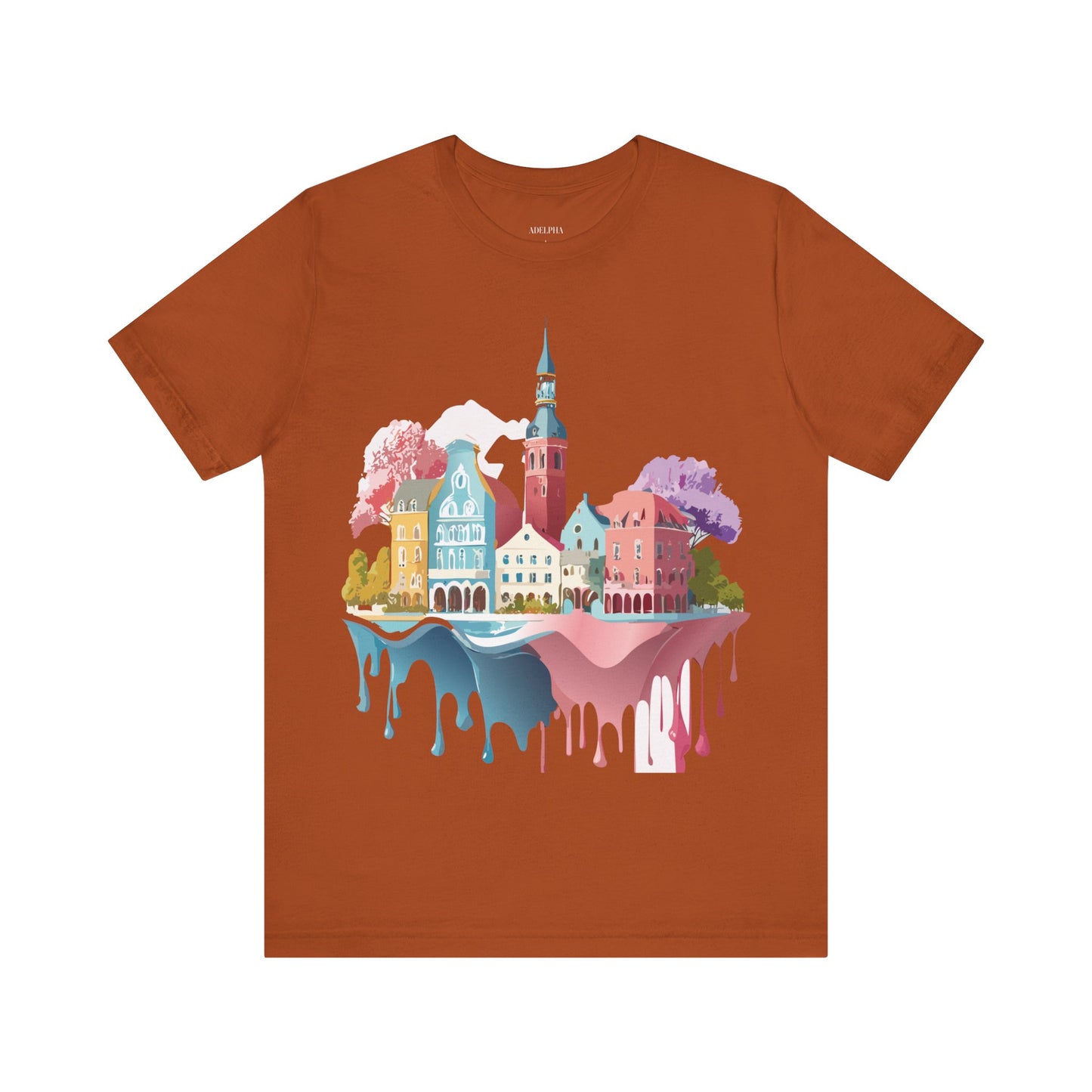 Natural Cotton Tee Shirt - Beautiful Places Collection - Warnemünde and Rostock - Germany