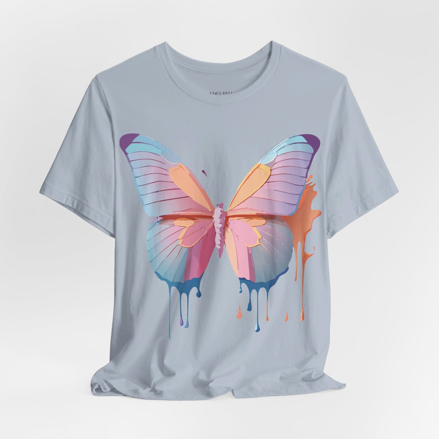 T-Shirt aus natürlicher Baumwolle mit Schmetterling