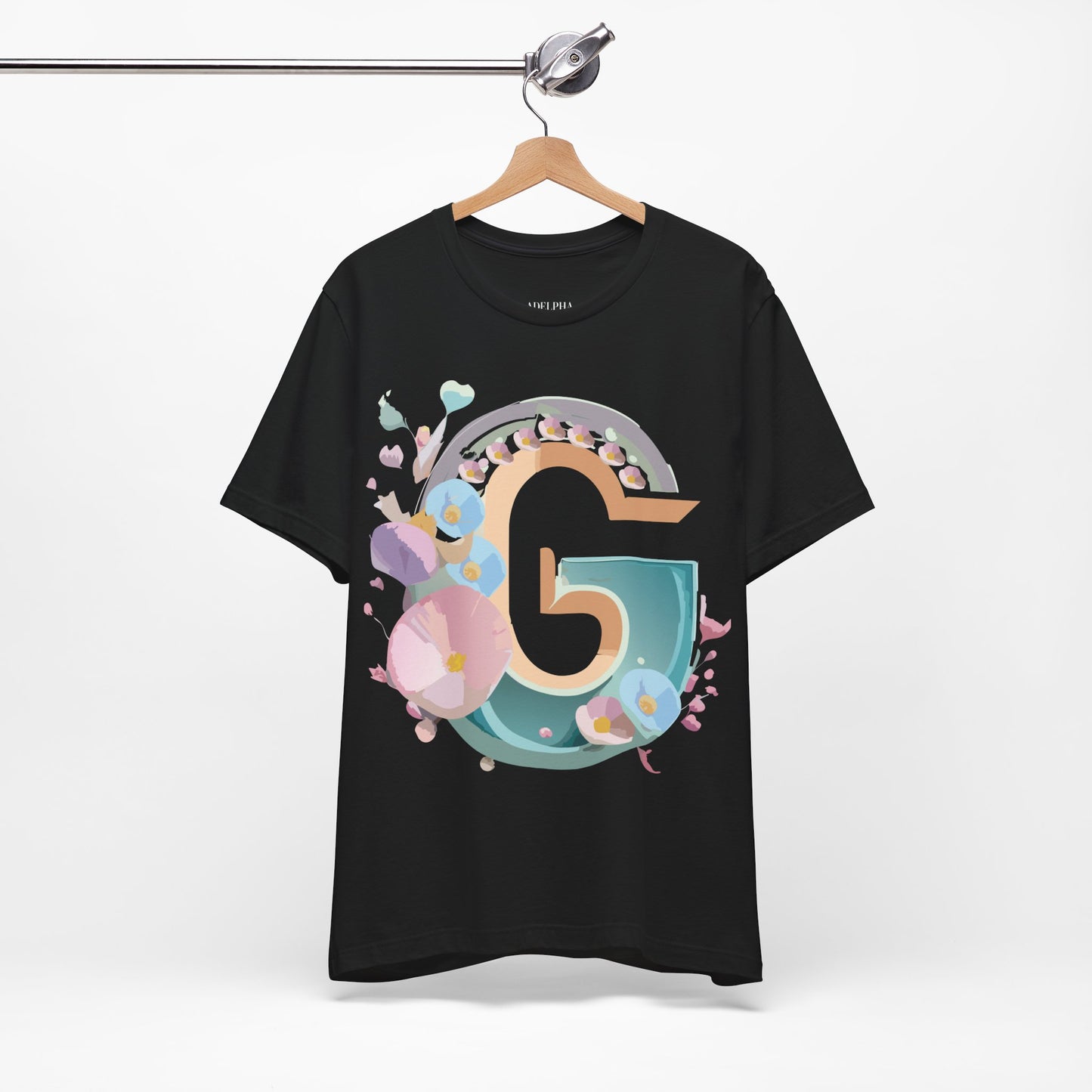 Natural Cotton Tee Shirt - Letters Collection - G