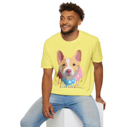 Dog Shirt Unisex Animal Print Tee Cotton T Shirt For Pet Lovers
