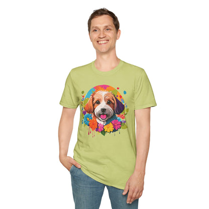 Unisex Dog Shirt Softstyle Cotton Tee Gildan 64000 Animal Tee