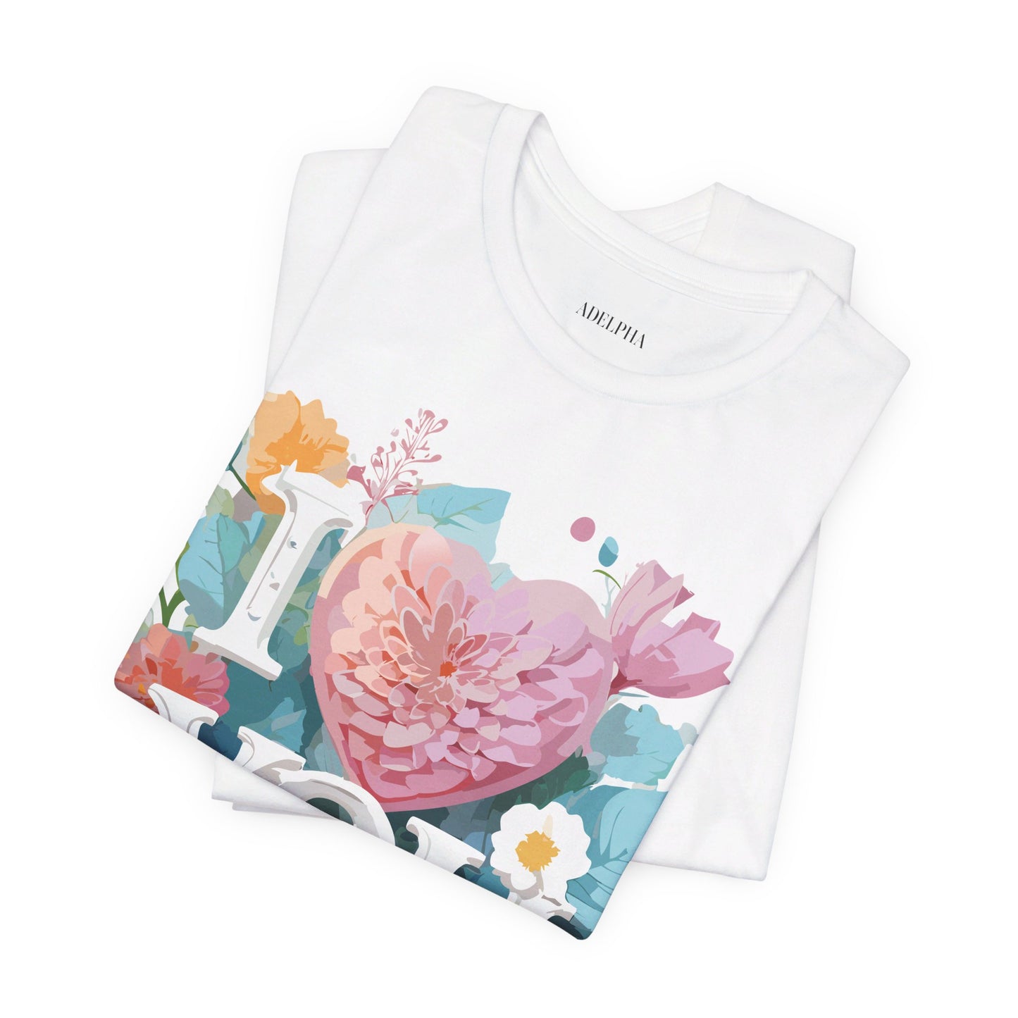 Natural Cotton Tee Shirt - Love story Collection