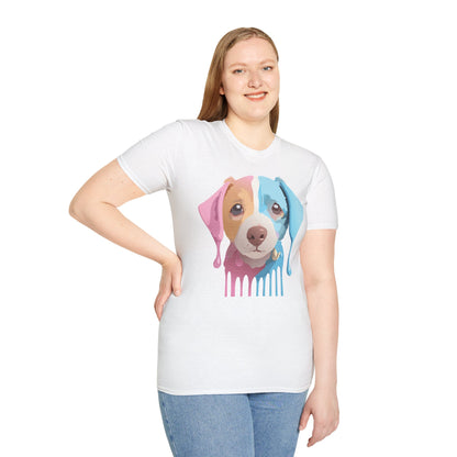 Unisex Dog Shirt Animal Tee Gildan Softstyle 64000 Cotton Tee